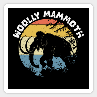 woolly mammoth animal vintage Sticker